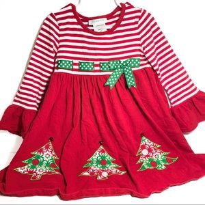 Girls Christmas Long Sleeve Dress Size 4T